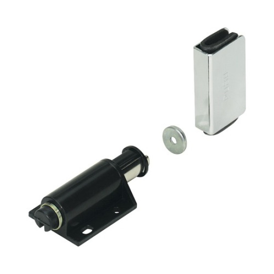 DRUKMAGNEETSCHNAPSLOT,MET/KU,ZWART