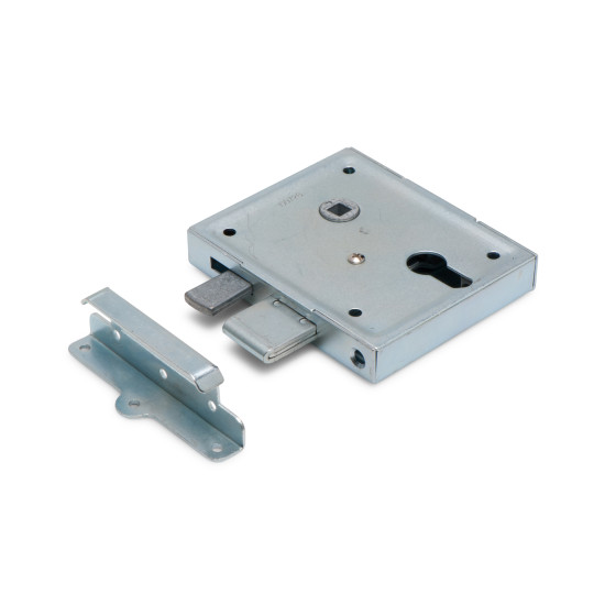 Poortslot 55/65 PZ voor profielcilinder inclusief zwart krukpaar en deurschild Poortslot 55/65 PZ voor profielcilinder inclusief zwart krukpaar en deurschild
