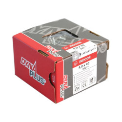 Dynaplus unischroef doos a 200 stuks vezinkte platkop - PZ-2 - 5.0x40mm Dynaplus unischroef doos a 200 stuks vezinkte platkop - PZ-2 - 5.0x40mm