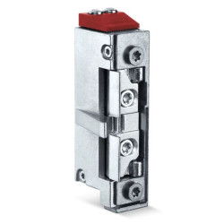 Elektrische mini ruststroom deuropener 12-24V met schootgeleiding Elektrische mini ruststroom deuropener 12-24V met schootgeleiding