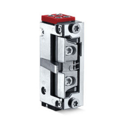 Geze elektrische mini ruststroom deuropener 12-24V met schootgeleiding en dagschootsignalering Geze elektrische mini ruststroom deuropener 12-24V met schootgeleiding en dagschootsignalering