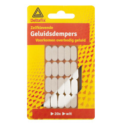 GELUIDDEMPER ZELFKLEVEND WIT 20ST GELUIDDEMPER ZELFKLEVEND WIT 20ST