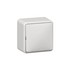 Gira Opbouw wisselschakelaar, kunststof, wit Gira Opbouw wisselschakelaar, kunststof, wit