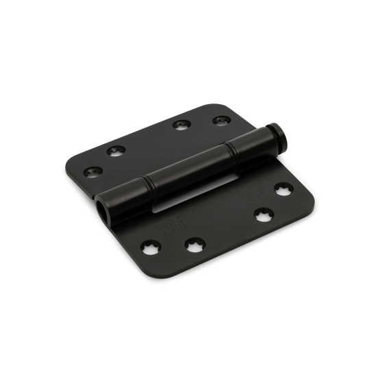 Glijlagerscharnier ronde hoeken 3 mm 89x89 mm zwart