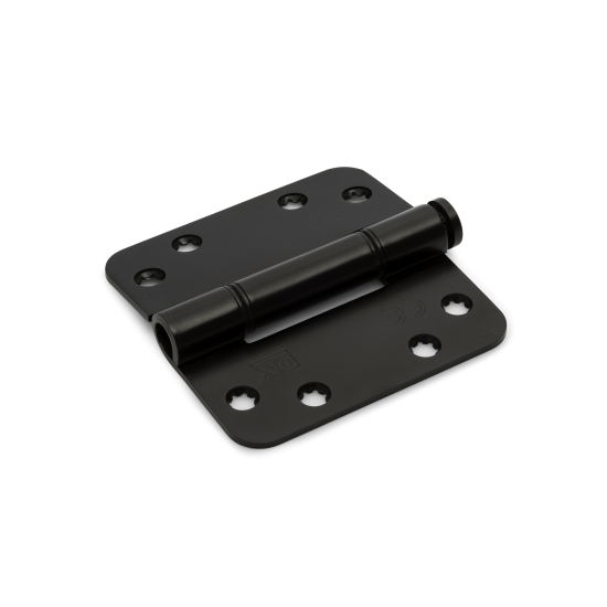 Glijlagerscharnier ronde hoeken 3 mm 89x89 mm zwart