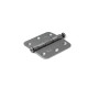 Kogellagerscharnier ronde hoeken 76x76 mm RVS geborsteld Kogellagerscharnier ronde hoeken 76x76 mm RVS geborsteld