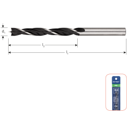HOUTSPIRAALBOOR, ø3X33X61