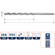 HSS-G SPIRAALBOOR, DIN 340, TYPE N, ø5,0X87X132 HSS-G SPIRAALBOOR, DIN 340, TYPE N, ø5,0X87X132