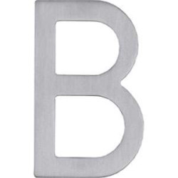 HUISLETTER B 100MM RVS