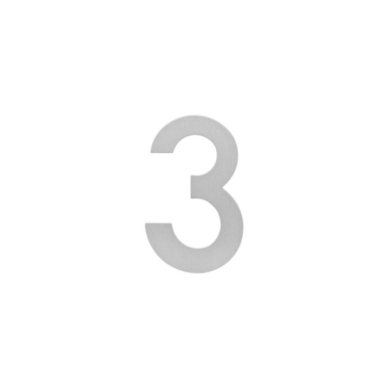 HUISNUMMER 3 200MM RVS