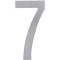 HUISNUMMER 7 150MM RVS