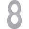 HUISNUMMER 8 150MM RVS