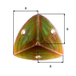 KOFFERHOEK,GEEL VZ,45X1,0 KOFFERHOEK,GEEL VZ,45X1,0