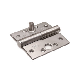 Kogelstiftpaumelle rechte hoeke 89X89 SKG *** RVS geborsteld Links / H368-89892313 Kogelstiftpaumelle rechte hoeke 89X89 SKG *** RVS geborsteld Links / H368-89892313