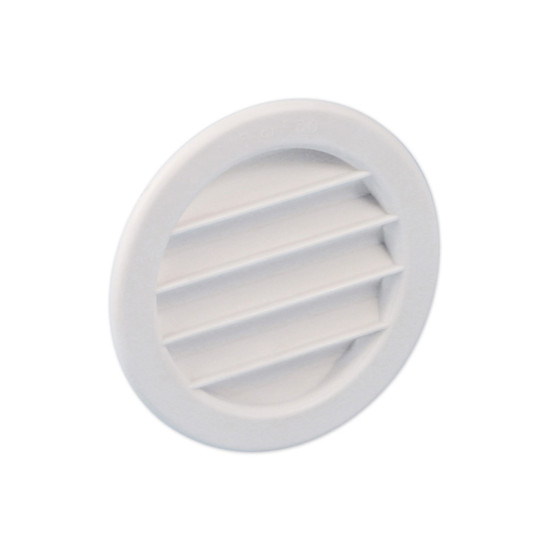 KUNSTSTOF VENTILATIEROOSTER Ø75MM WIT
