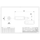 Laspaumelle messing pen en messing ring Lengte = 80 mm, Ø13mm