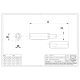 Laspaumelle met stalen stift 80mm, Ø13mm