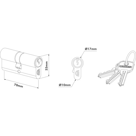 3012-70-STD-VSZ - 70 MM CILINDER - VSZ 3012-70-STD-VSZ - 70 MM CILINDER - VSZ