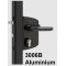 LOCINOX Industrieel Slot 30-50 mm ZWART + 3006B