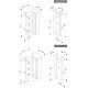 Locinox Opbouw magneetslot zonder handvaten 300KG ZILV Locinox Opbouw magneetslot zonder handvaten 300KG ZILV