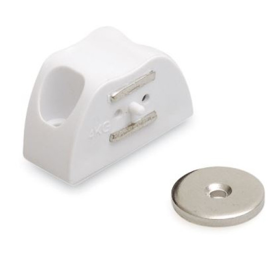 Magneetsnapper HQ MC 9-serie hoekmodel 4 kg wit Magneetsnapper HQ MC 9-serie hoekmodel 4 kg wit