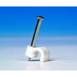 MEPAC SPIJKERCLIP, ROND, Ø5-7MM, SPIJKERLENGTE 20MM, KUNSTSTOF, PA, WIT, 100 STUKS MEPAC SPIJKERCLIP, ROND, Ø5-7MM, SPIJKERLENGTE 20MM, KUNSTSTOF, PA, WIT, 100 STUKS