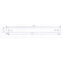 Montageplaat voor montage glijarm van deurautomaat SW300 Montageplaat voor montage glijarm van deurautomaat SW300