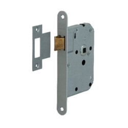 NEMEF Loopslot, DM50mm, 8mm, voorplaat staal gelakt 20x174mm afgerond NEMEF Loopslot, DM50mm, 8mm, voorplaat staal gelakt 20x174mm afgerond