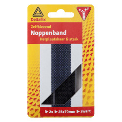 NOPPENSTRIPS ZELFKLEVEND ZWART 70 MM X 25 MM NOPPENSTRIPS ZELFKLEVEND ZWART 70 MM X 25 MM