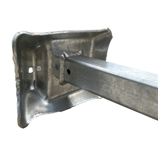 Poortaanslag met aangelast stuk