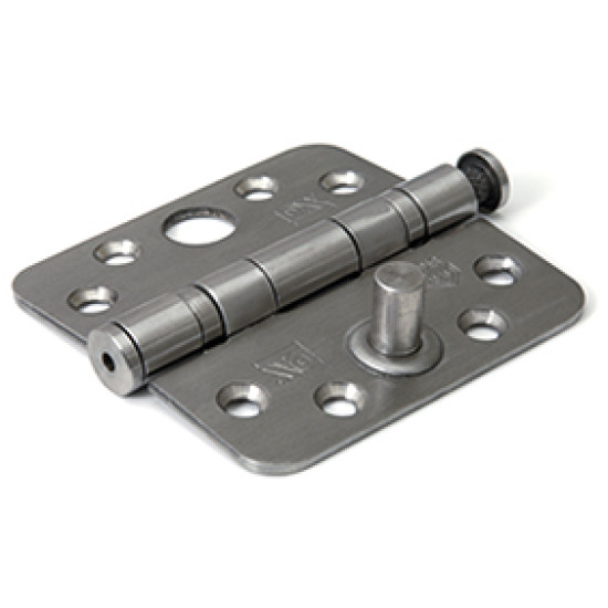 Kogellagerscharnier ronde hoeken SKG3 89x89 mm RVS geborsteld