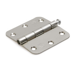 Scharnier met losse pen ronde hoeken pen 76x76 mm verzinkt Scharnier met losse pen ronde hoeken pen 76x76 mm verzinkt