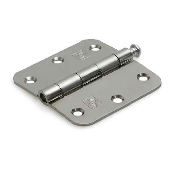 Scharnier met losse pen ronde hoeken pen 76x76 mm verzinkt Scharnier met losse pen ronde hoeken pen 76x76 mm verzinkt
