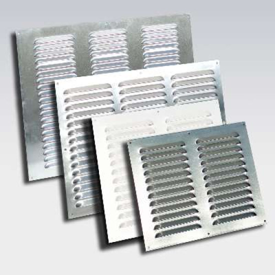 SCHOEPENROOSTER, ALUMINIUM VLAK - MILL-FINISH - LUCHTDOORLAAT 148