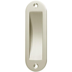 Schuifdeurkom 120x40mm ovaal zilver Schuifdeurkom 120x40mm ovaal zilver