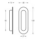 Schuifdeurkom ovaal 120x40mm RVS Schuifdeurkom ovaal 120x40mm RVS