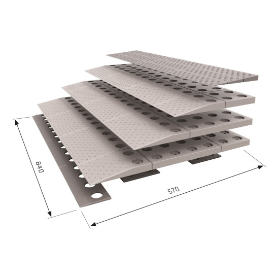 SECUCARE MODULAIRE DREMPELHULP - SET 4 - 84X8X57CM SECUCARE MODULAIRE DREMPELHULP - SET 4 - 84X8X57CM