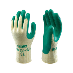 Showa werkhandschoenen Grip 310 latex/groene palm maat XL/10 Showa werkhandschoenen Grip 310 latex/groene palm maat XL/10