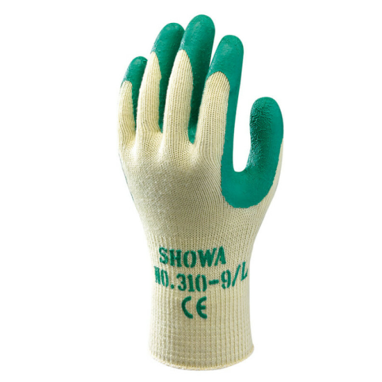 Showa werkhandschoenen Grip 310 latex/groene palm maat XL/10