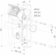 LOCINOX LEONARDO - MECHANISCH CODESLOT VOOR SCHUIFPOORTEN 50MM RAL7040