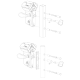 LOCINOX LEONARDO - MECHANISCH CODESLOT VOOR SCHUIFPOORTEN 50MM RAL7040