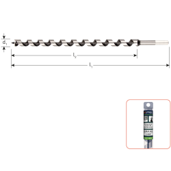SLANGENBOOR, SILVER-LINE, ø6X155/230