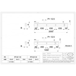 Tandlat elektrolytisch verzinkt 30x12mm, 2 mtr. M4 incl bev. mat. Tandlat elektrolytisch verzinkt 30x12mm, 2 mtr. M4 incl bev. mat.