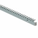 Tandlat elektrolytisch verzinkt 30x12mm. 1 mtr. Module 4