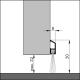 Ellen borstelstrip IBS 2200mm aluminium