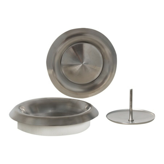 Nedco ventielrooster voor diameter 100 mm RVS met klemmen Nedco ventielrooster voor diameter 100 mm RVS met klemmen