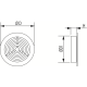 VENTILATIE ROZET 35MM