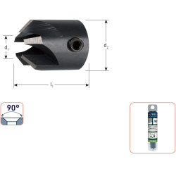 WS OPSTEEKVERZINKBOOR 90°, ø5