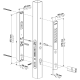 LOCINOX VERA - BATTERIJGEVOED CODESLOT - ENKELZIJDIG - ZWART - VOOR INSTEEKSLOTEN VOOR PROFIELEN MET 40MM DIEPTE