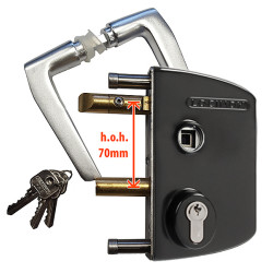 LOCINOX Oud Model -4- Industrieel Slot 60-80 mm ZWART